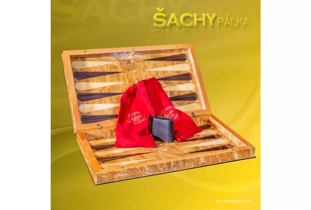 Elegancki włoski Backgammon Giglio Asla